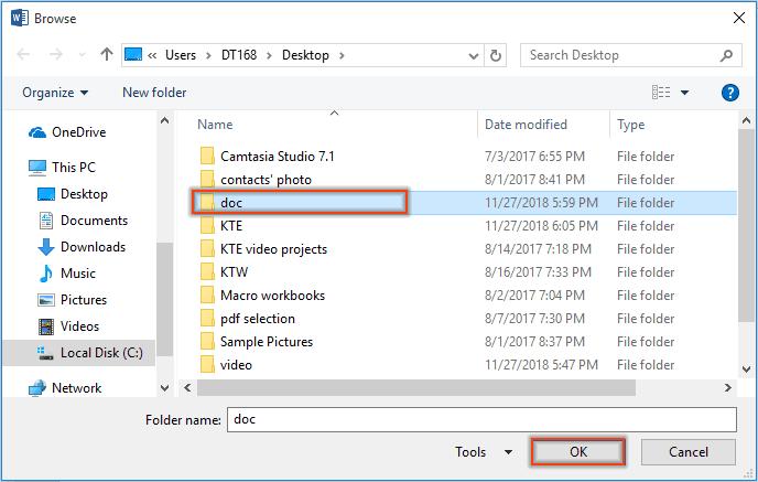 Chuyển đổi hàng loạt tệp định dạng .DOC sang .DOCX với mã VBA